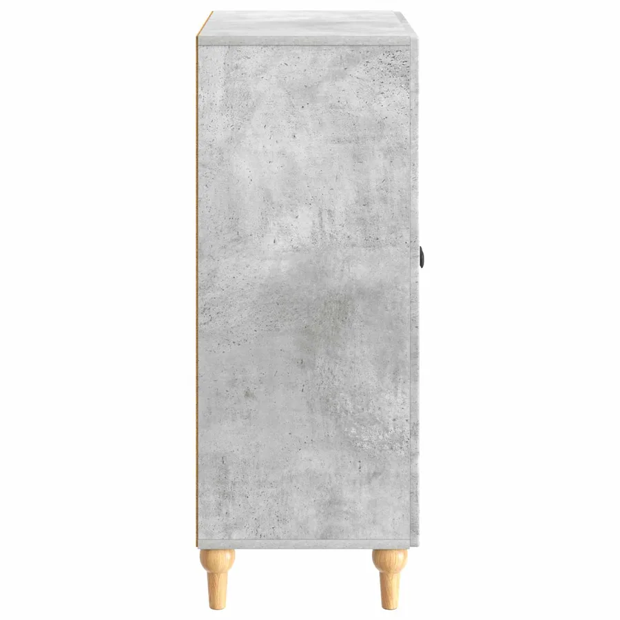 Buffet Gris béton 66 x 34,5 x 90 cm Bois d'ingénierie - 7