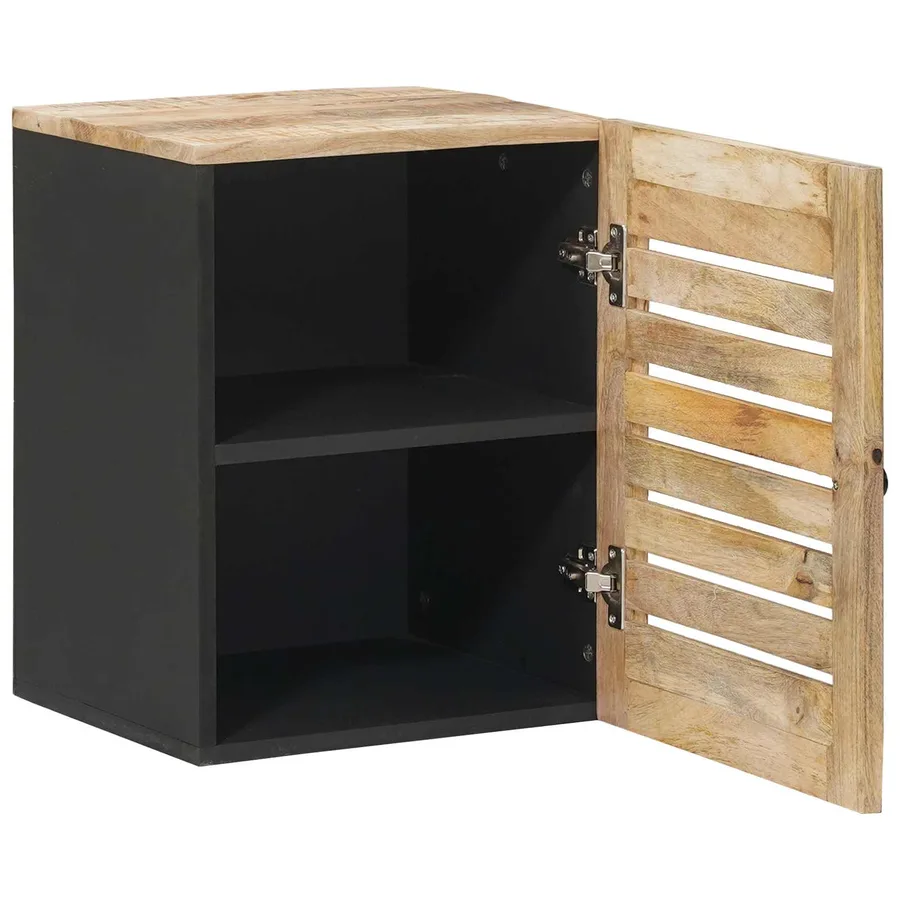 Armoire suspendue avec porte Marron et Noir 38 x 33,5 x 48 cm - 3
