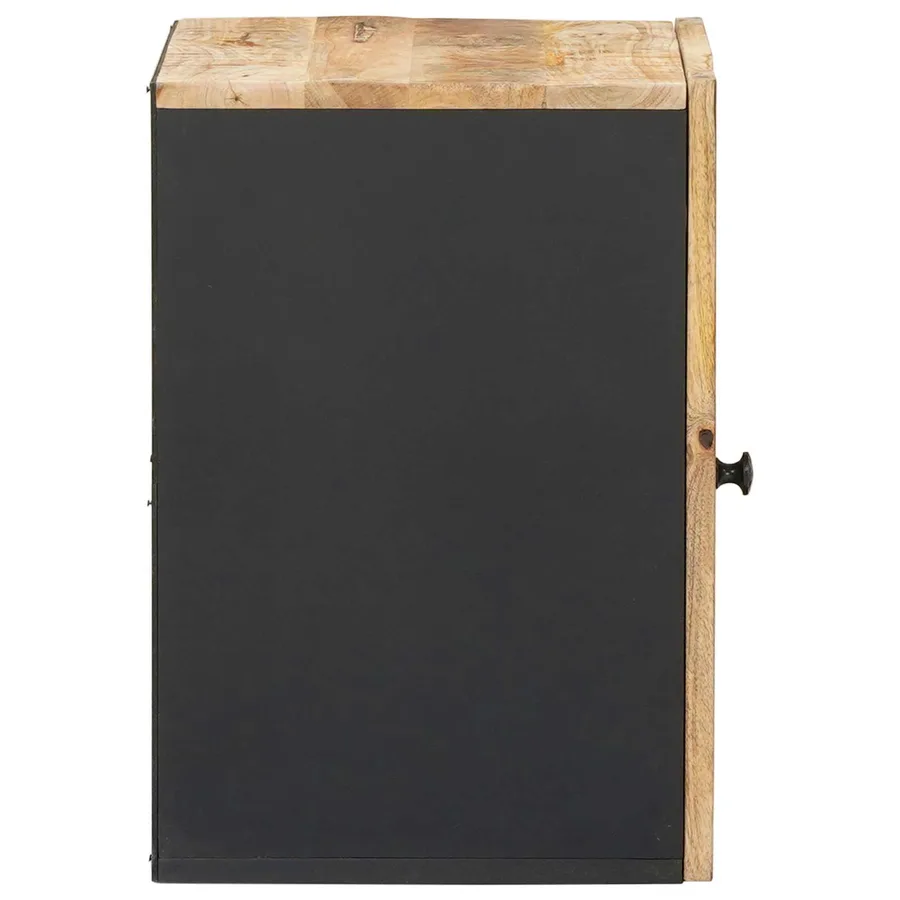 Armoire suspendue avec porte Marron et Noir 38 x 33,5 x 48 cm - 5