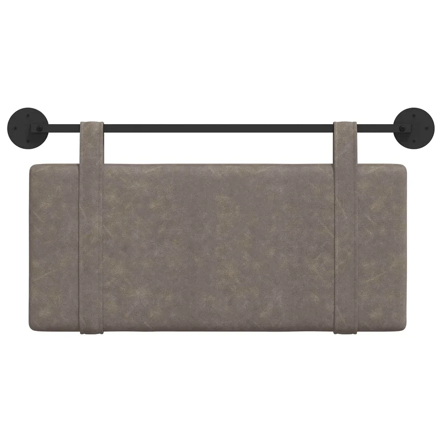 Tête de lit suspendue Gris PU antique - 5
