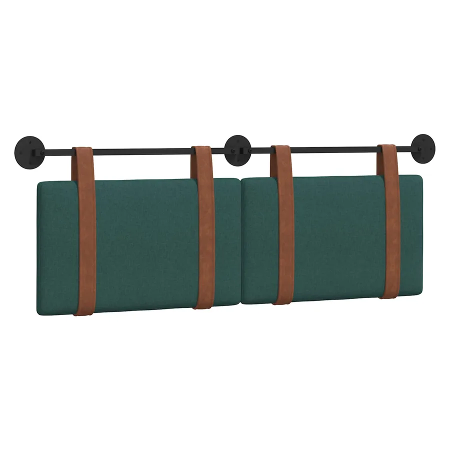 Tête de lit suspendue Vert foncé PU antique - 2