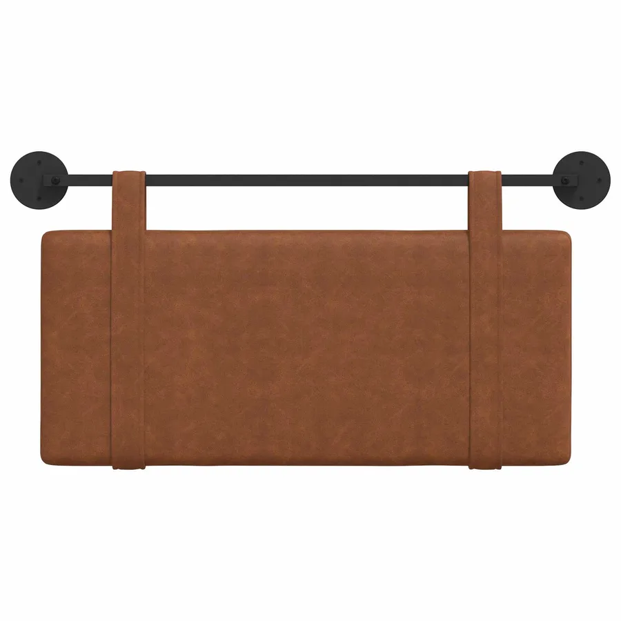 Tête de lit suspendue Marron PU antique - 5