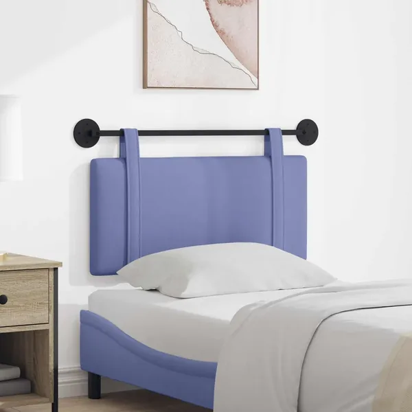 Tête de lit suspendue Bleu denim Tissu