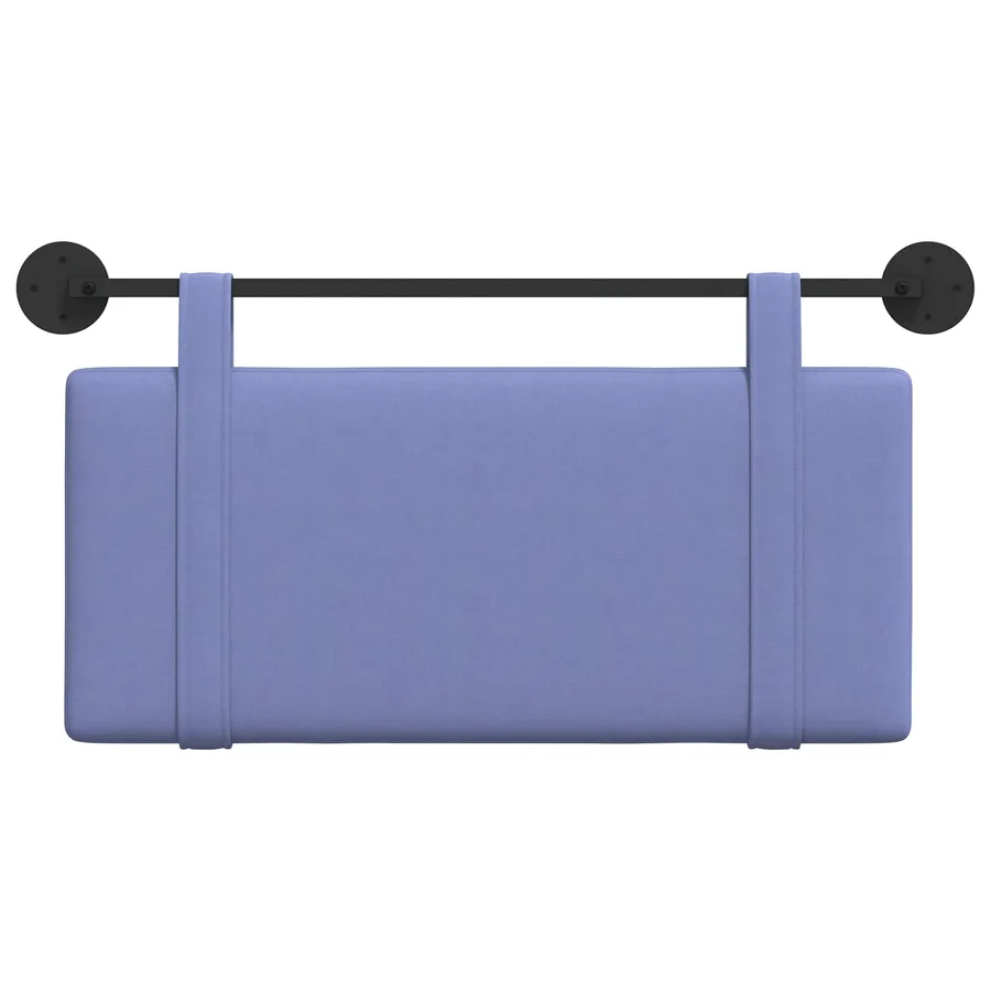 Tête de lit suspendue Bleu denim Tissu - 5