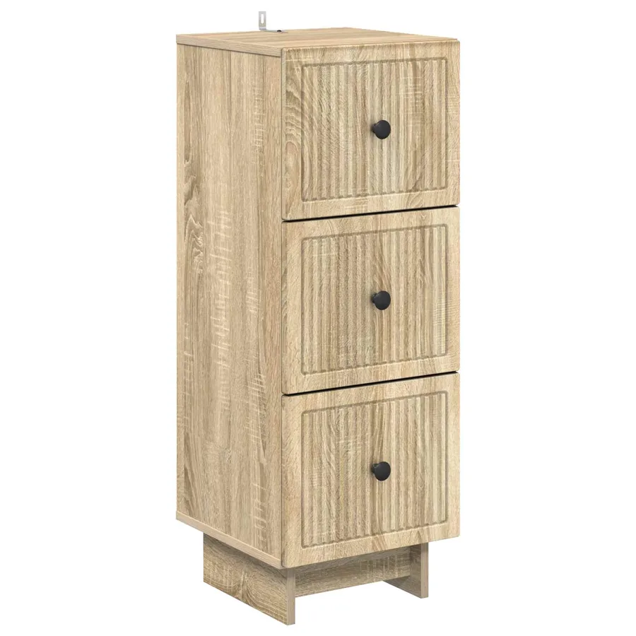Armoire à tiroirs Chêne Sonoma 33 x 34,5 x 90 cm - 2