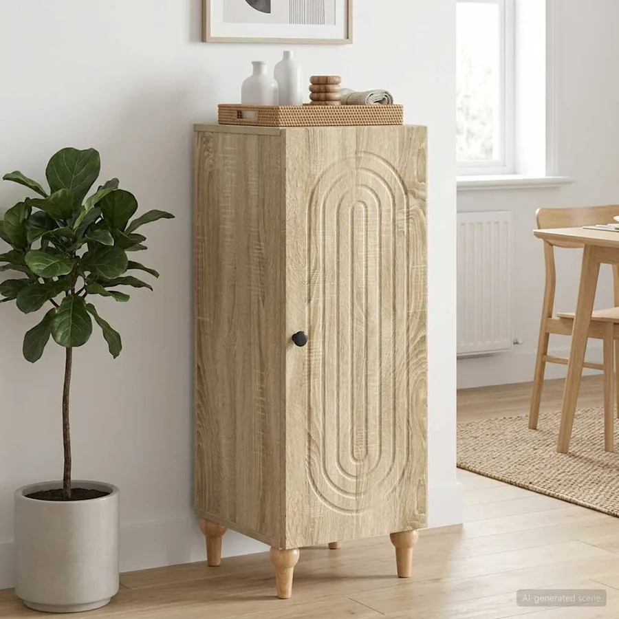 Buffet Chêne Sonoma 33 x 34,5 x 90 cm Bois d'ingénierie
