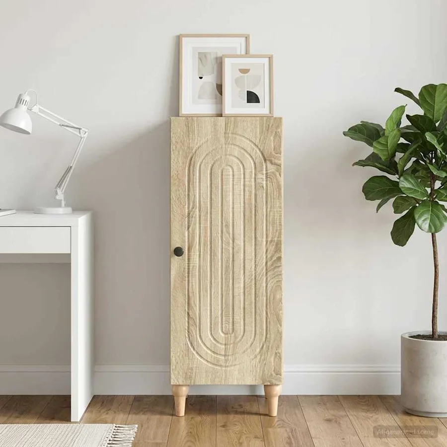 Buffet Chêne Sonoma 33 x 34,5 x 90 cm Bois d'ingénierie - 4