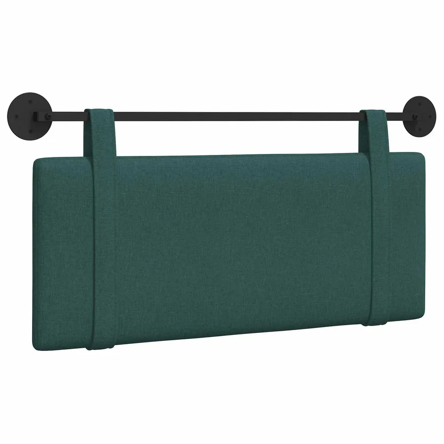 Tête de lit suspendue Vert foncé tissu - 2