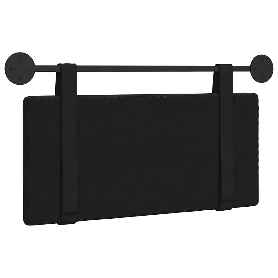 Tête de lit suspendue Noir Tissu - 7
