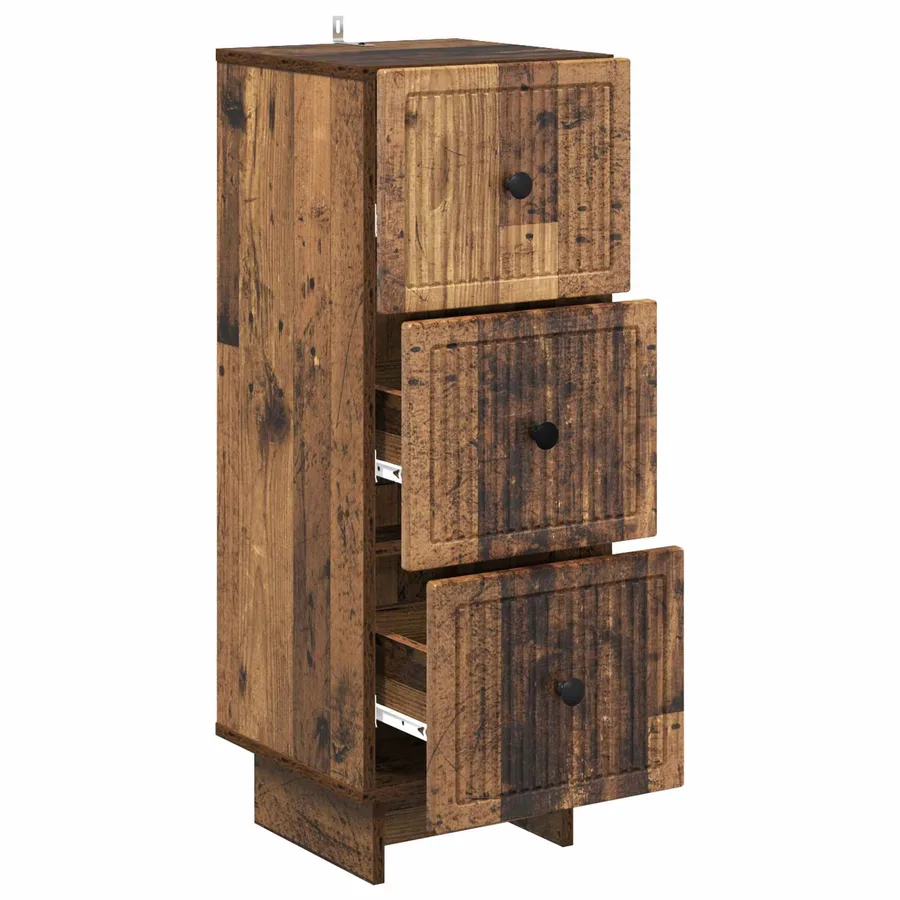 Armoire à tiroirs Bois ancien 33 x 34,5 x 90 cm - 5