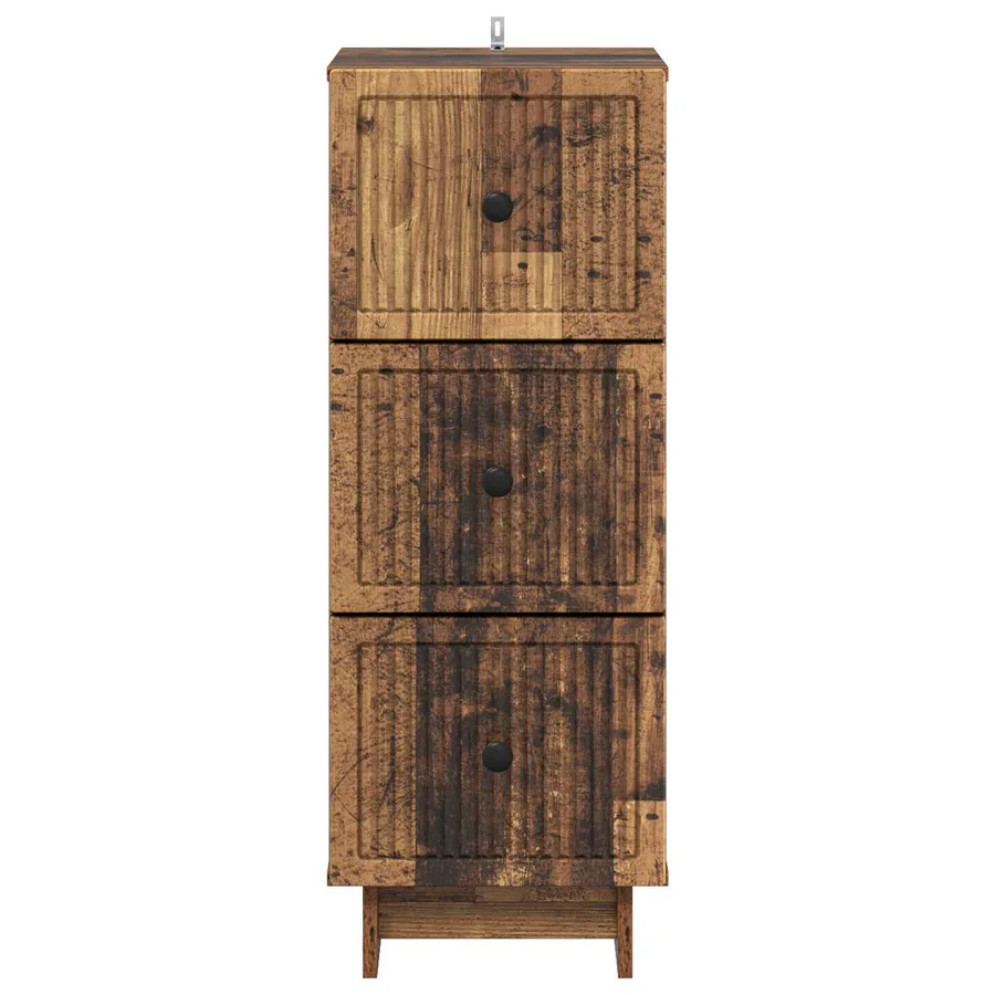 Armoire à tiroirs Bois ancien 33 x 34,5 x 90 cm - 6