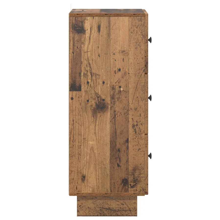 Armoire à tiroirs Bois ancien 33 x 34,5 x 90 cm - 7