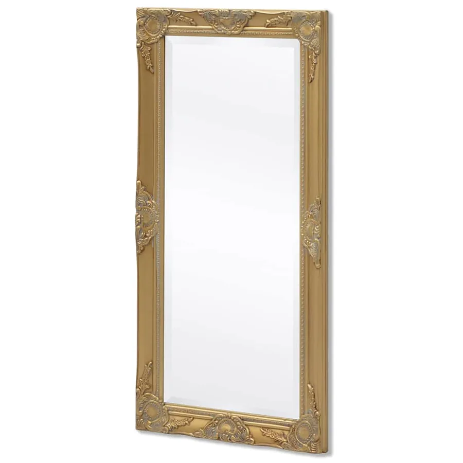 Miroir mural style baroque 100x50 cm Doré - 4