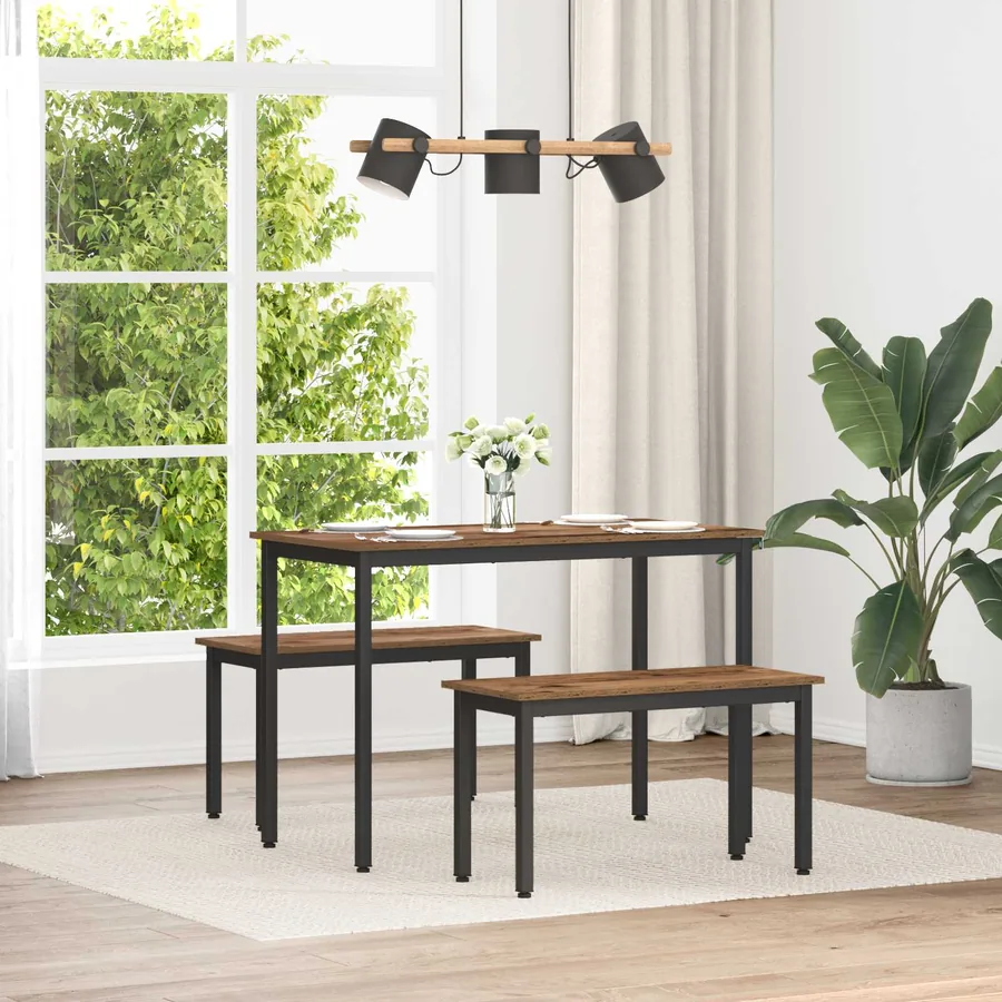 banc Bois ancien 80 x 35 x 45 cm Bois d'ingénierie