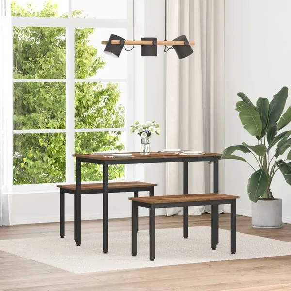 banc Bois ancien 80 x 35 x 45 cm Bois d'ingénierie