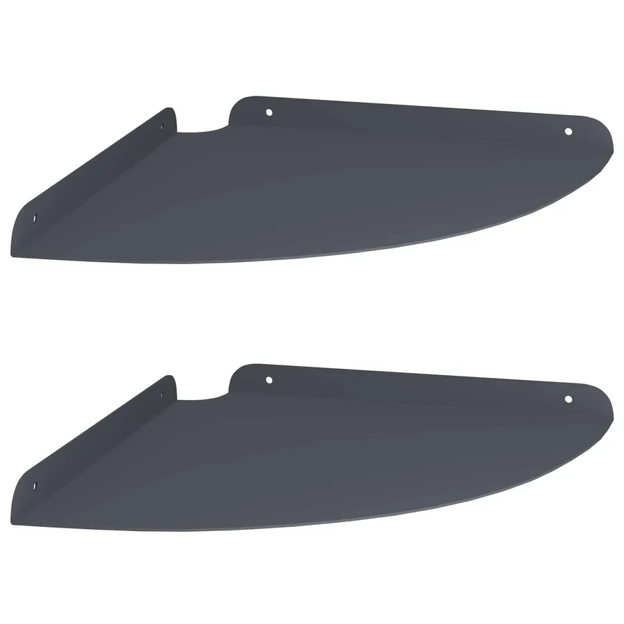 Étagère flottante avec étagère 2 pcs Anthracite 30 x 30 x 2 cm - 2