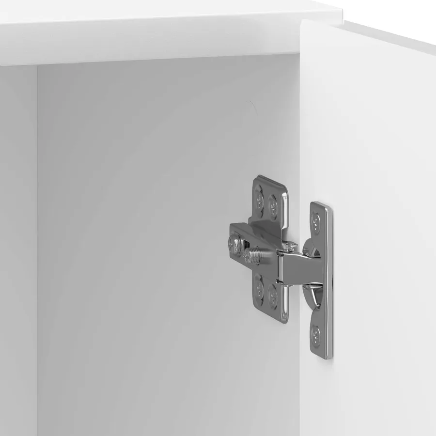 Cabinet de chevet 2 pcs Blanc brillant 43 x 34,5 x 50 cm - 11
