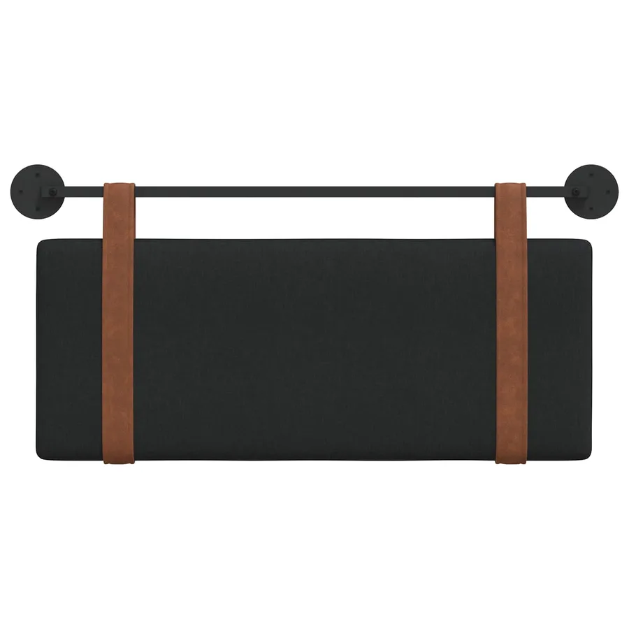 Tête de lit suspendue Noir PU antique - 5