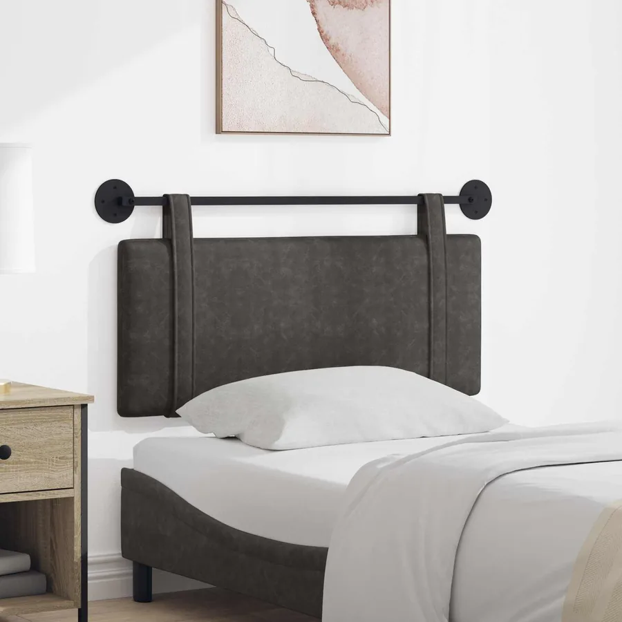 Tête de lit suspendue Noir PU antique