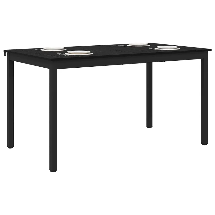 Table de salle à manger / Table de repas 140 x 80 x 75 cm MÉTAL - 3