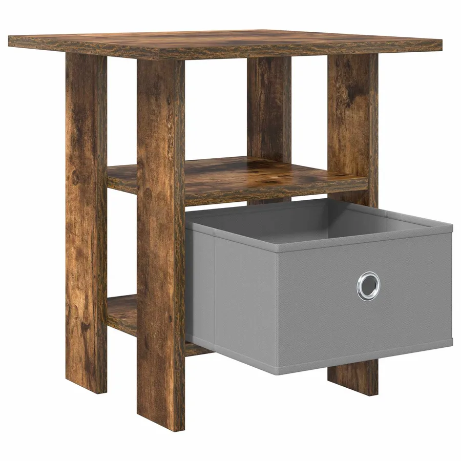 Table de chevet Chêne fumé 41 x 40 x 45 cm Bois d'ingénierie - 5