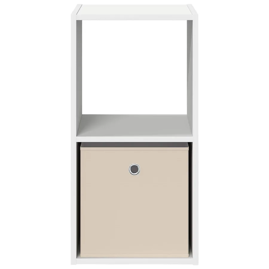 Table de chevet 2 pcs Blanc 35 x 32 x 68,5 cm Bois d'ingénierie - 6