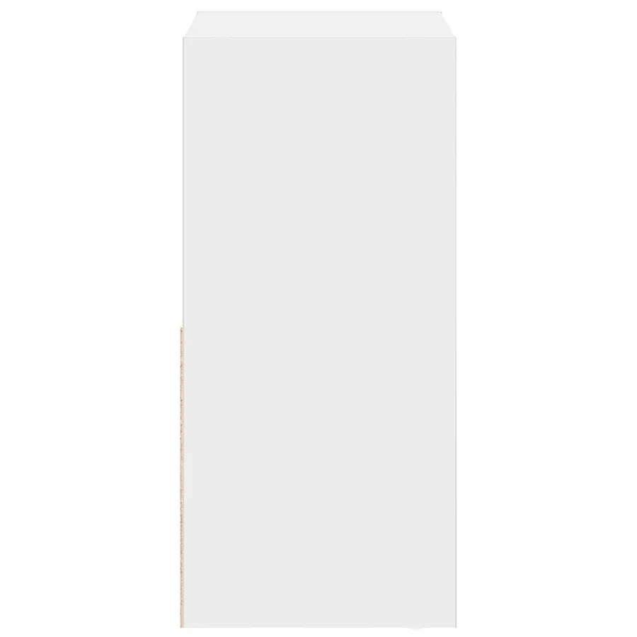 Table de chevet 2 pcs Blanc 35 x 32 x 68,5 cm Bois d'ingénierie - 7