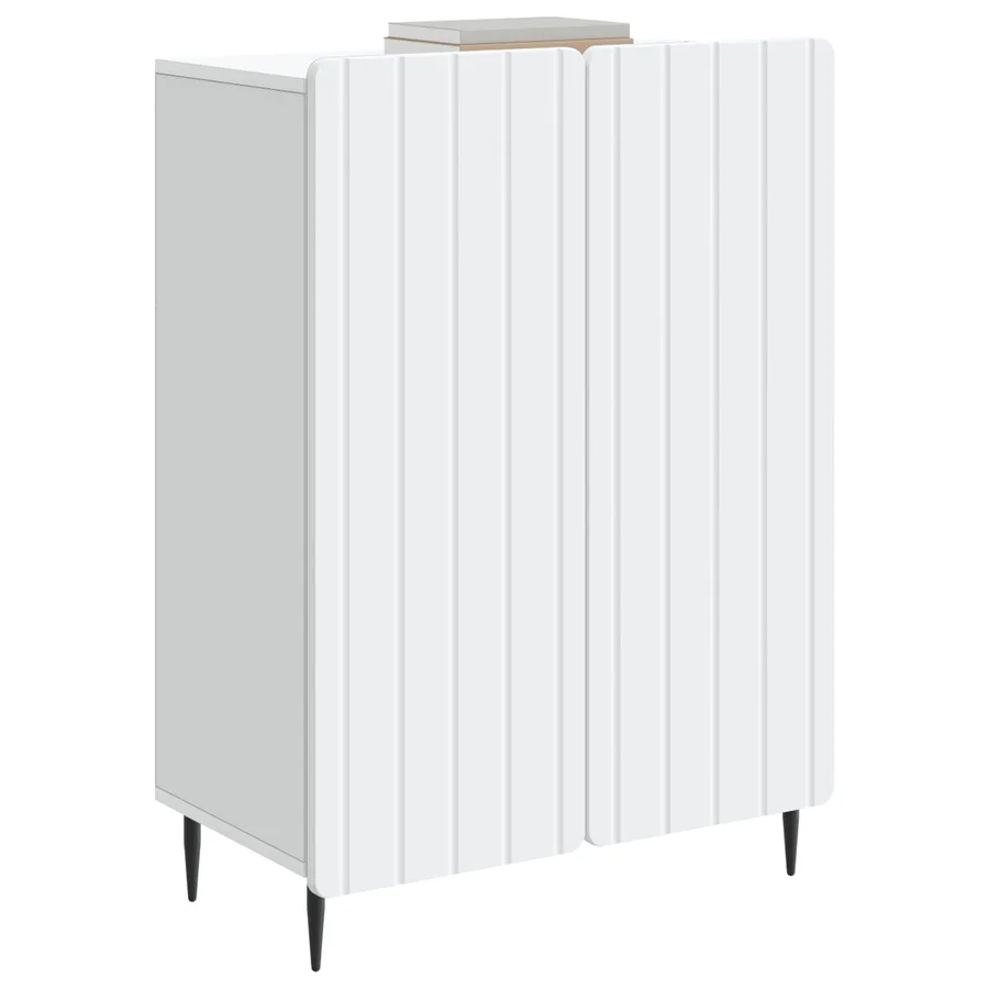 Buffet Blanc 66 x 34,5 x 92 cm Bois d'ingénierie - 3