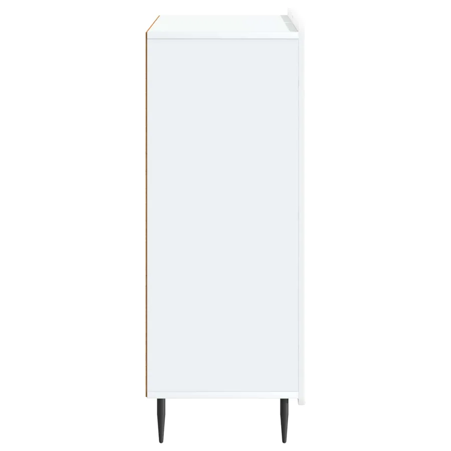 Buffet Blanc 66 x 34,5 x 92 cm Bois d'ingénierie - 7