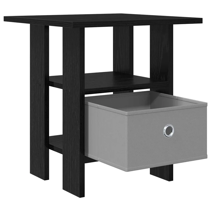 Table de chevet avec tiroir 2 pcs Chêne noir 41 x 40 x 45 cm - 5