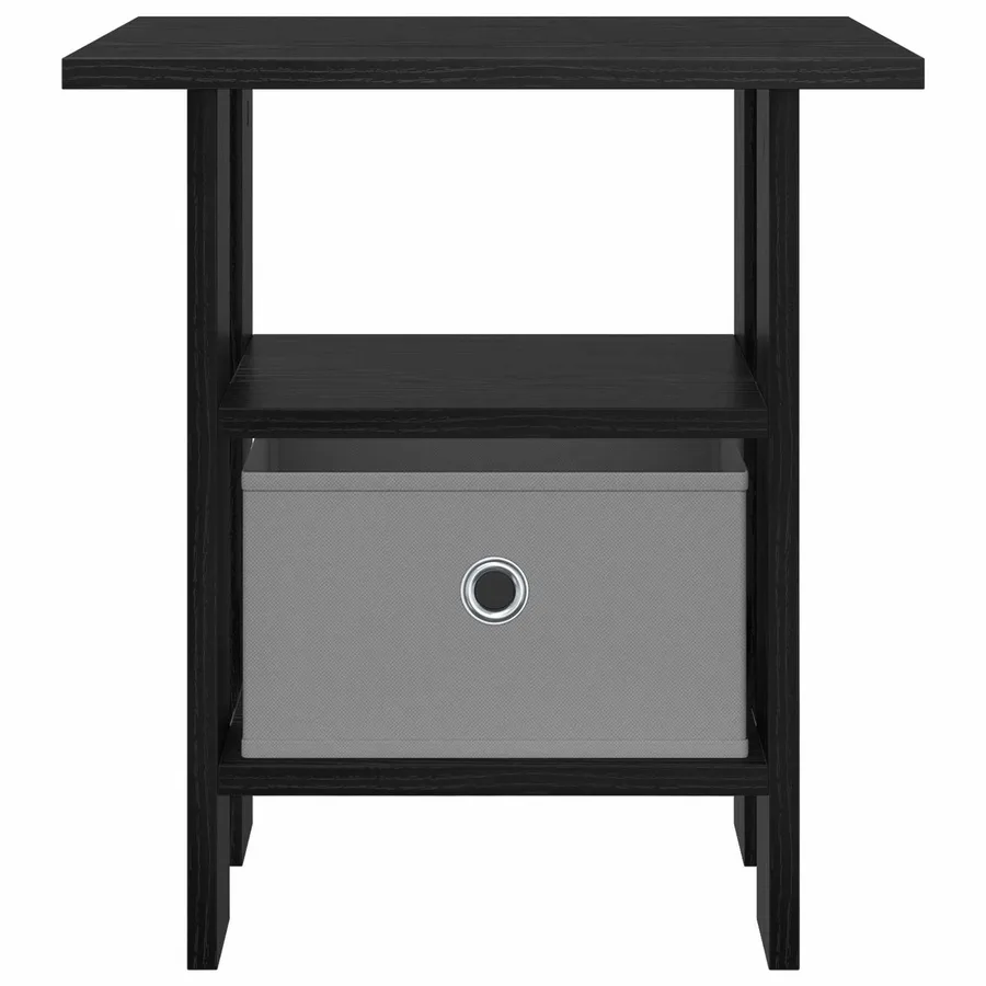 Table de chevet avec tiroir 2 pcs Chêne noir 41 x 40 x 45 cm - 6