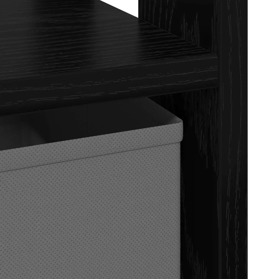 Table de chevet avec tiroir 2 pcs Chêne noir 41 x 40 x 45 cm - 8