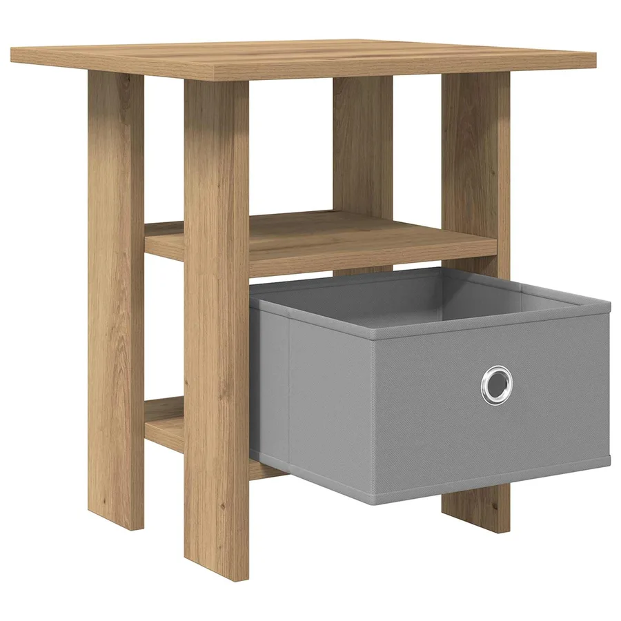Table de chevet 2 pc Chêne artisanal 41 x 40 x 45 cm - 5