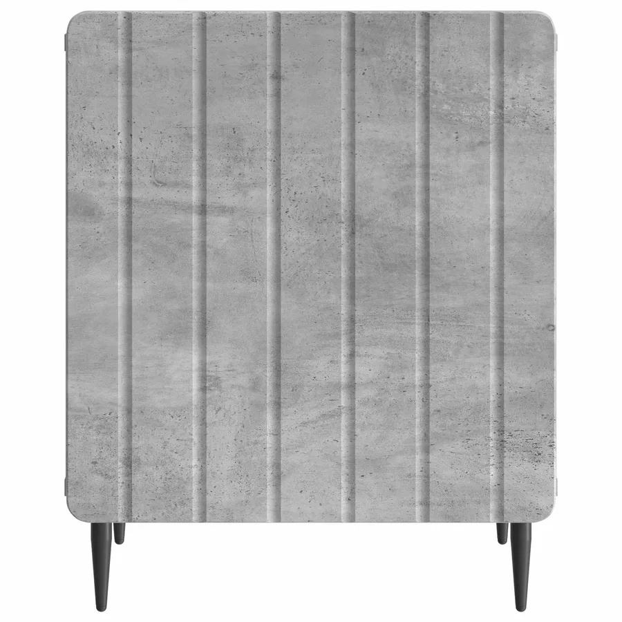 Cabinet de chevet Gris béton 43 x 34,5 x 52 cm - 5