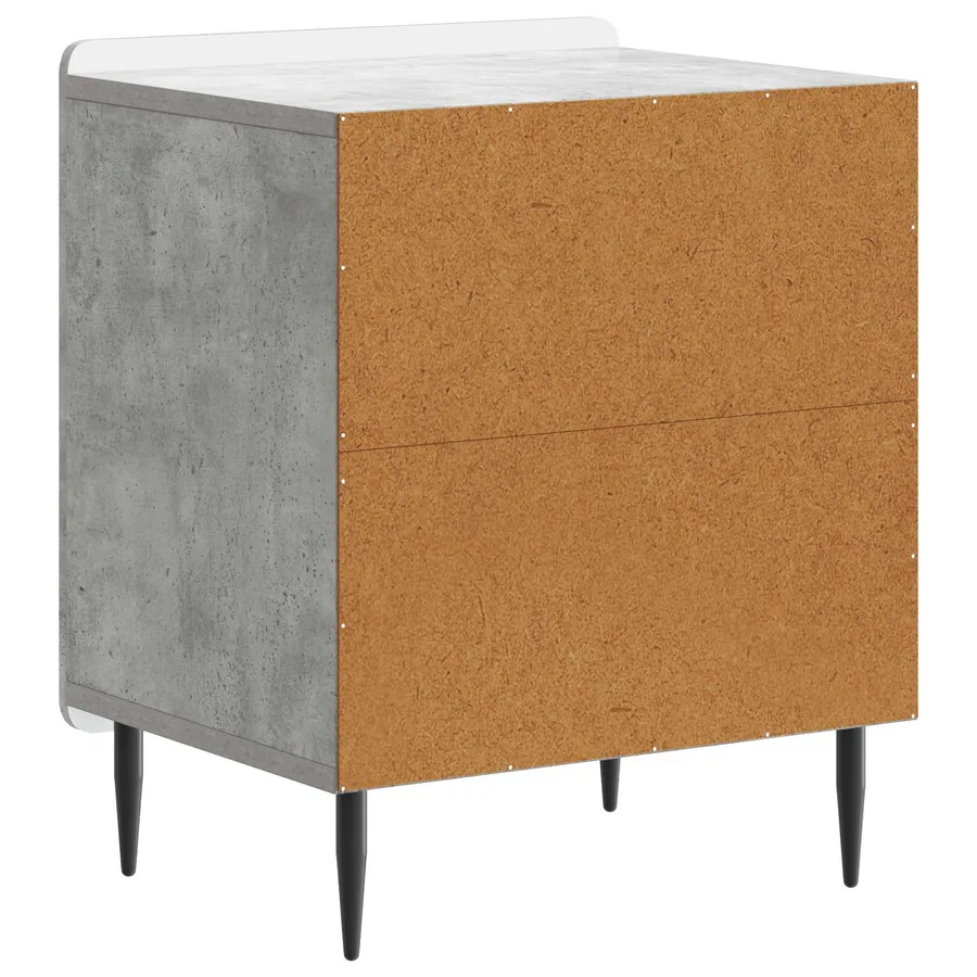 Cabinet de chevet Gris béton 43 x 34,5 x 52 cm - 7