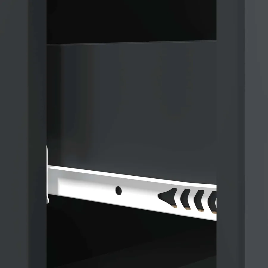 Armoire à tiroirs Noir 33 x 34,5 x 90 cm Bois d'ingénierie - 8