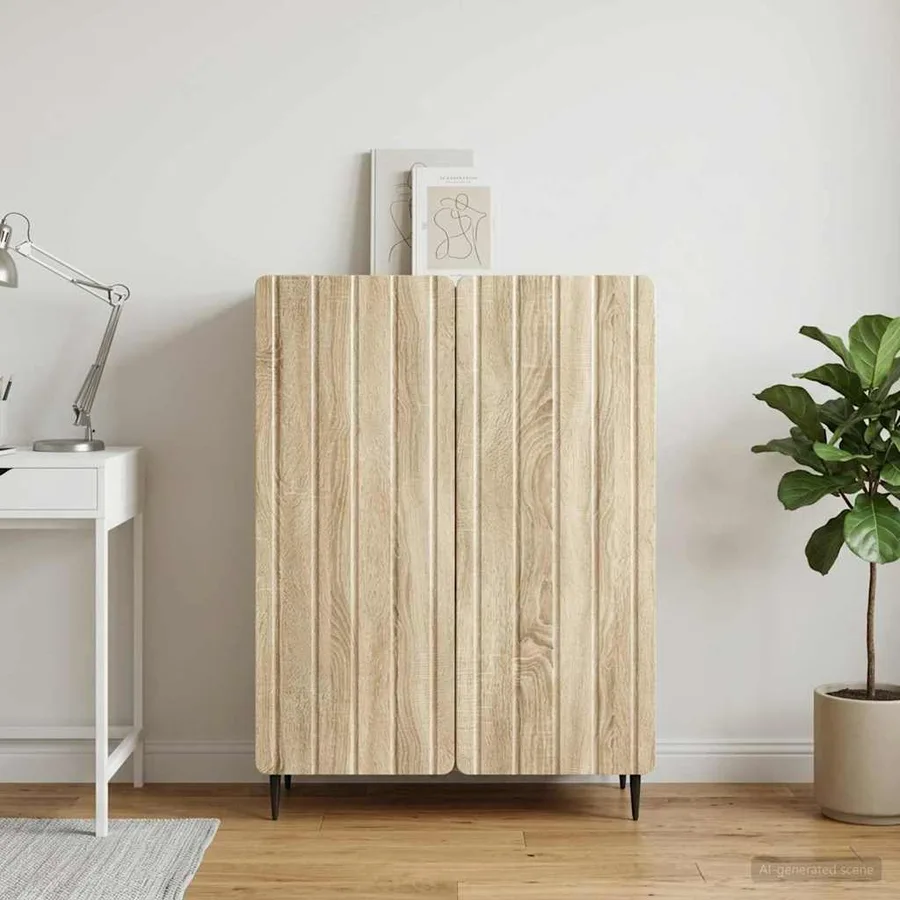 Buffet Chêne Sonoma 66 x 34,5 x 92 cm Bois d'ingénierie - 4