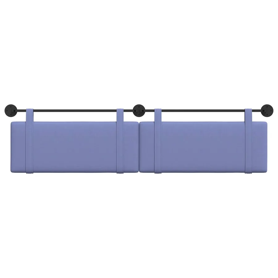 Tête de lit suspendue Bleu denim Tissu - 5
