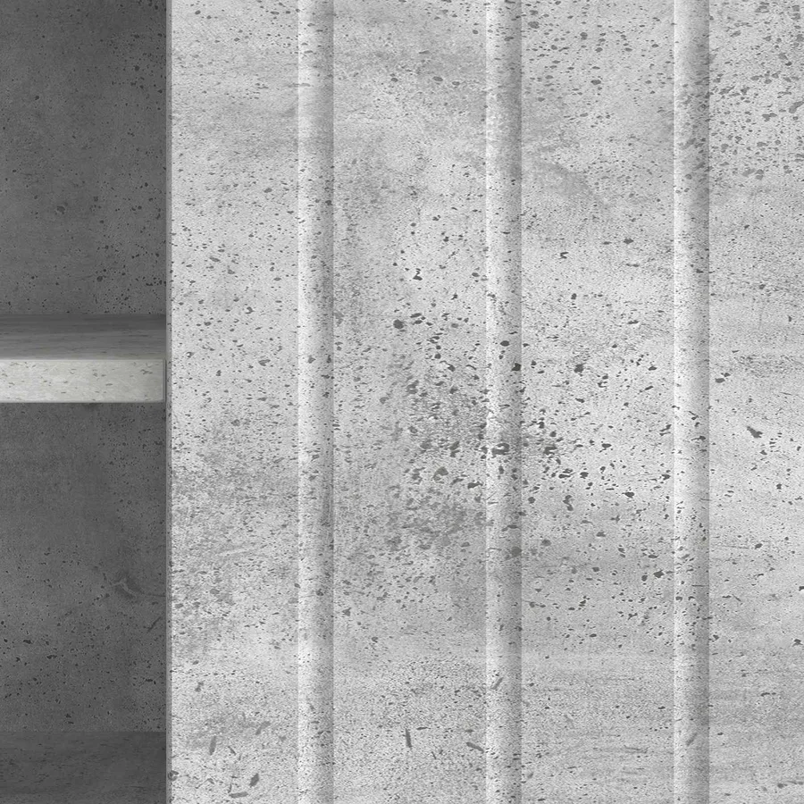 Meuble TV Gris béton 150 x 31 x 52 cm Bois d'ingénierie - 10