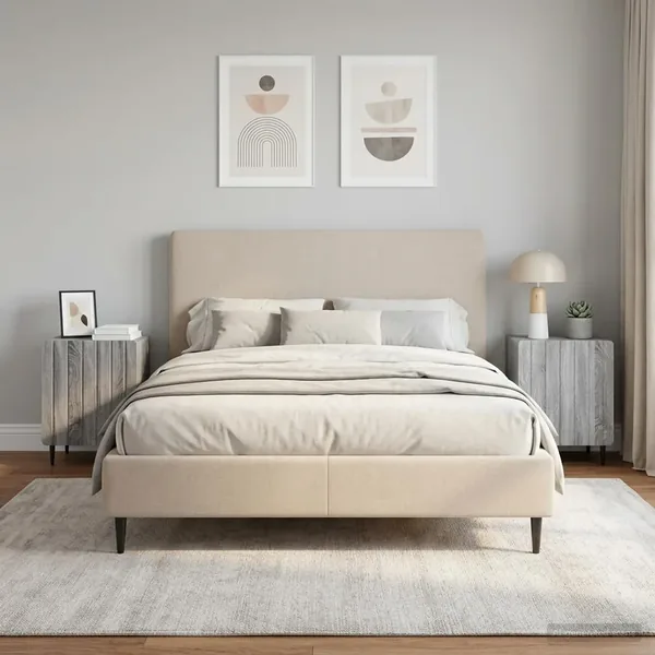 Cabinet de chevet 2 pcs Sonoma gris 43 x 34,5 x 52 cm