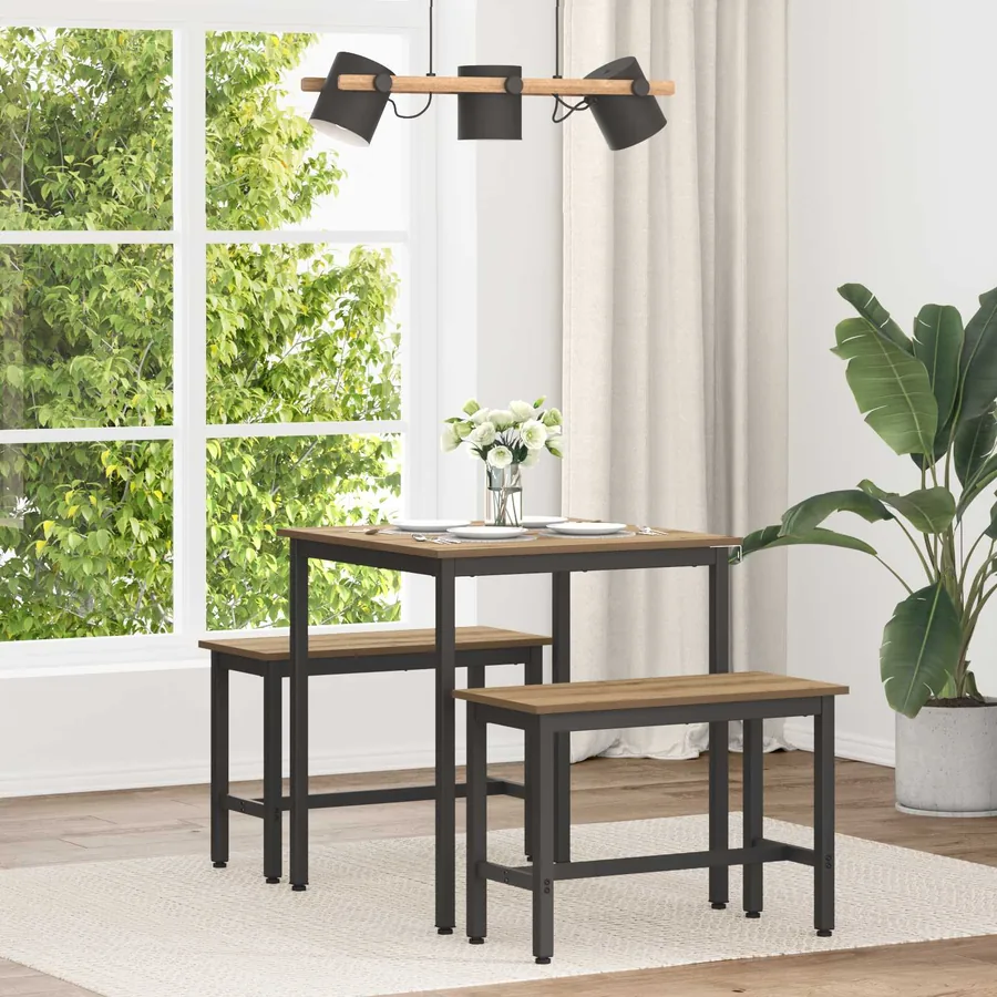 Table de salle à manger / Table de repas 70 x 70 x 75 cm MÉTAL