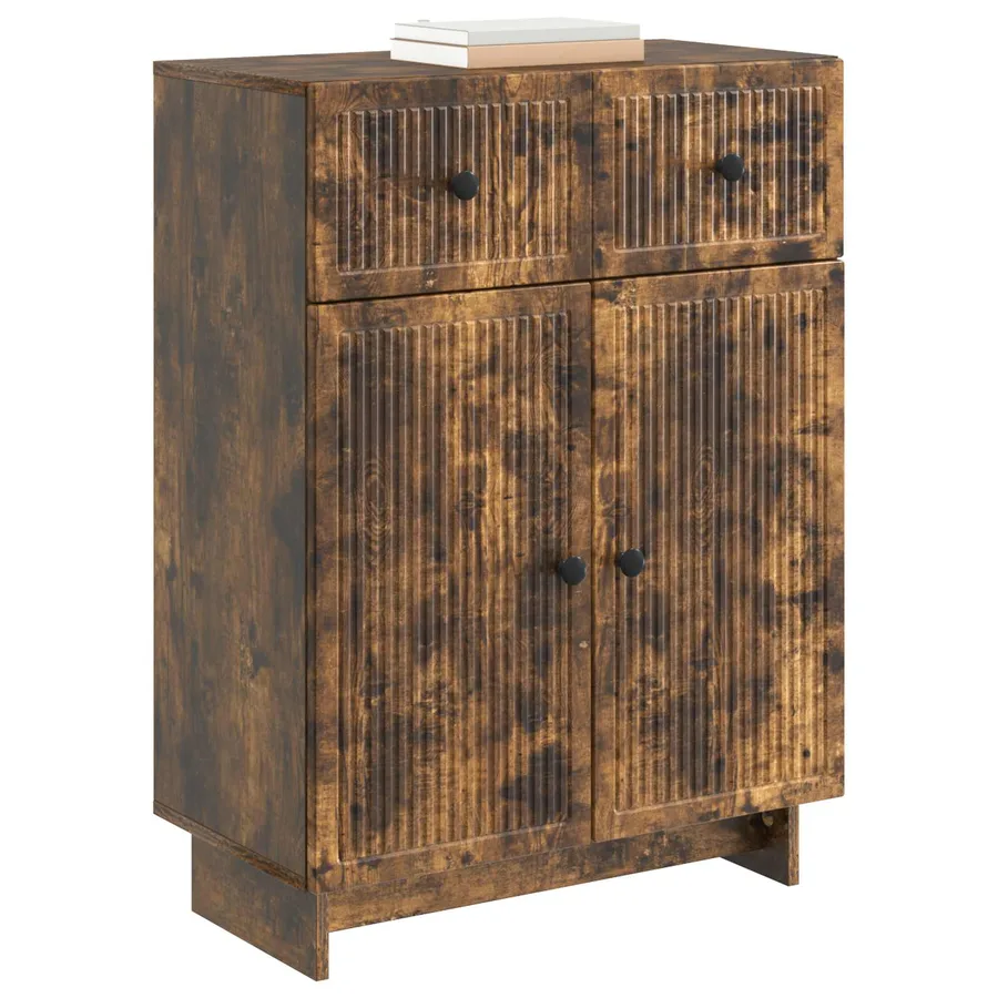 Buffet Chêne fumé 66 x 34,5 x 90 cm Bois d'ingénierie - 3