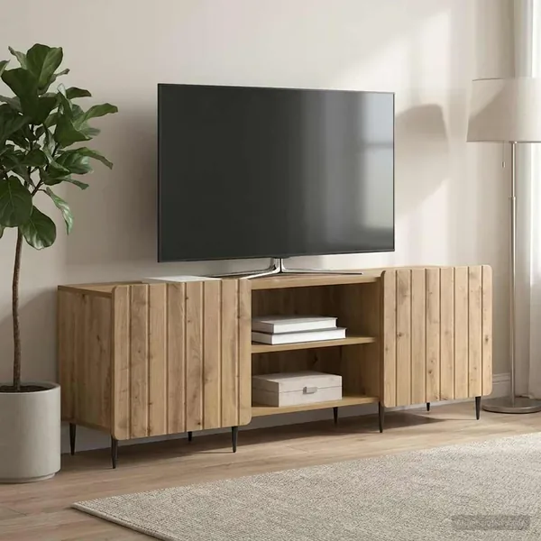 Meuble TV 150 x 31 x 52 cm Chêne artisanal Bois d'ingénierie