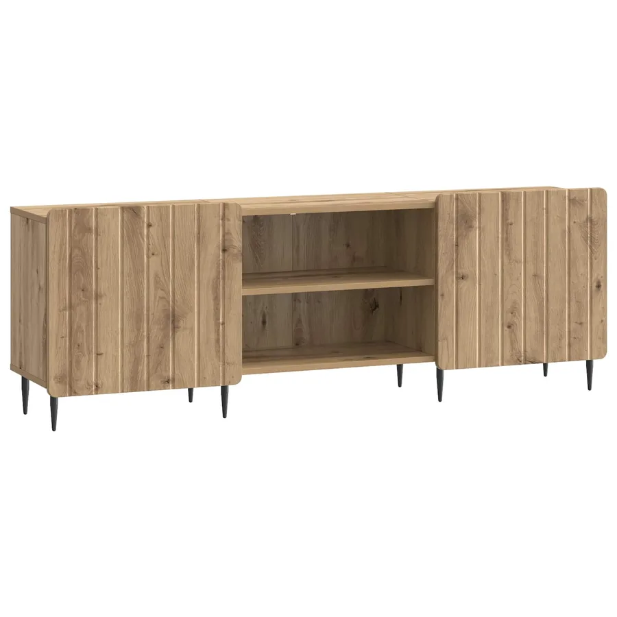 Meuble TV 150 x 31 x 52 cm Chêne artisanal Bois d'ingénierie - 2