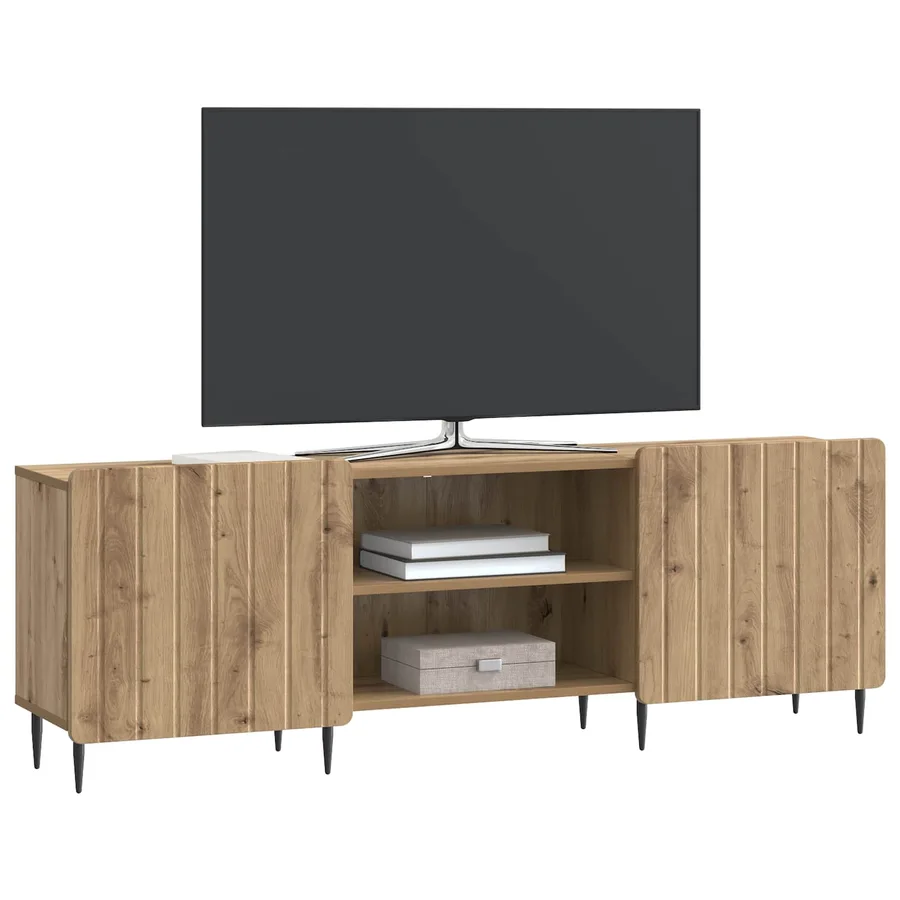 Meuble TV 150 x 31 x 52 cm Chêne artisanal Bois d'ingénierie - 3