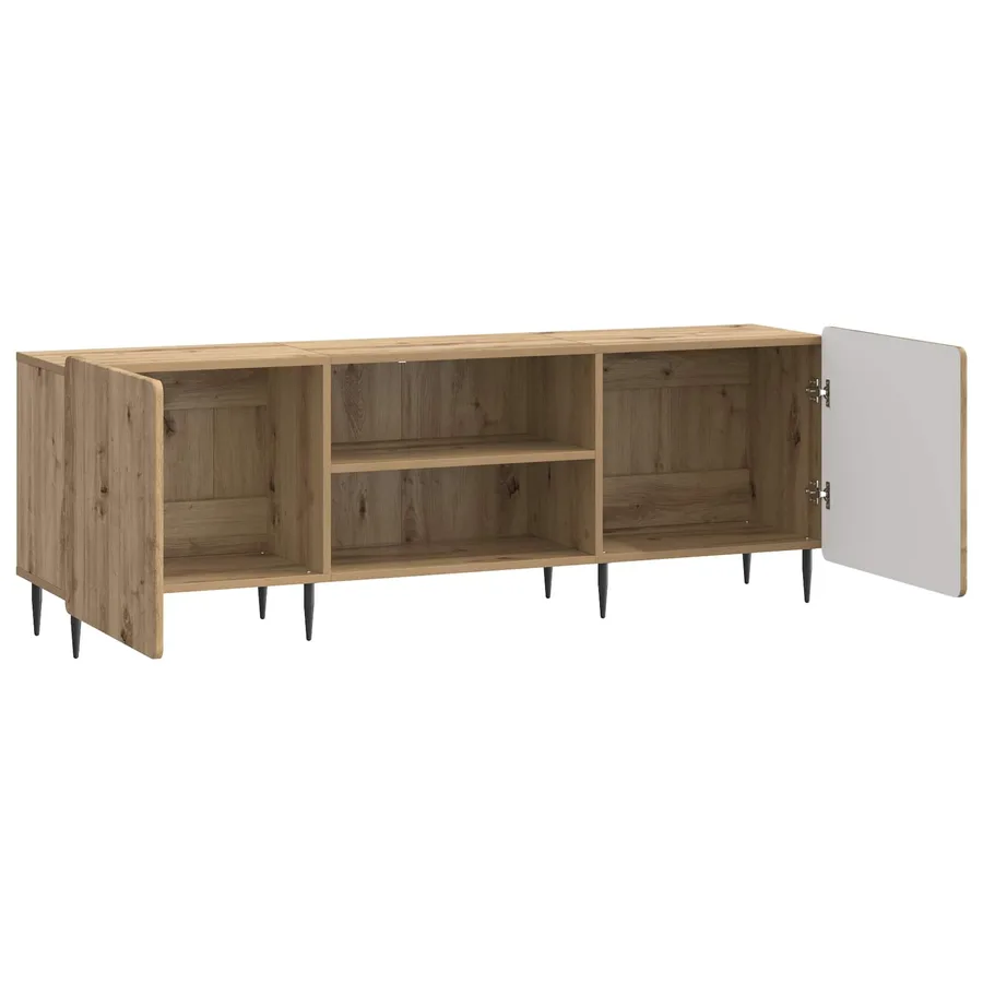 Meuble TV 150 x 31 x 52 cm Chêne artisanal Bois d'ingénierie - 5