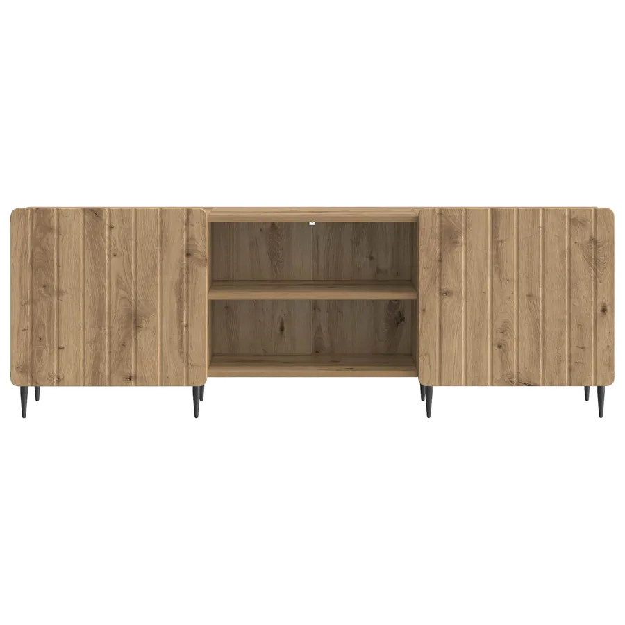 Meuble TV 150 x 31 x 52 cm Chêne artisanal Bois d'ingénierie - 6