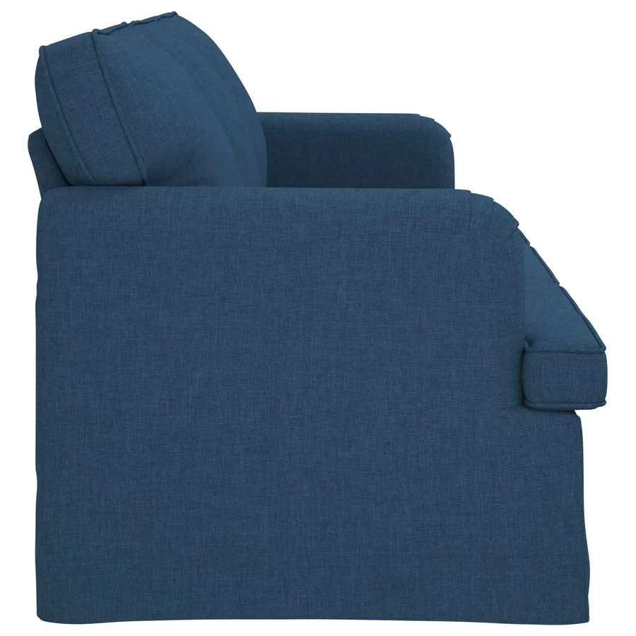 Canapé Bleu 201 x 80 x 85 cm tissu - 5