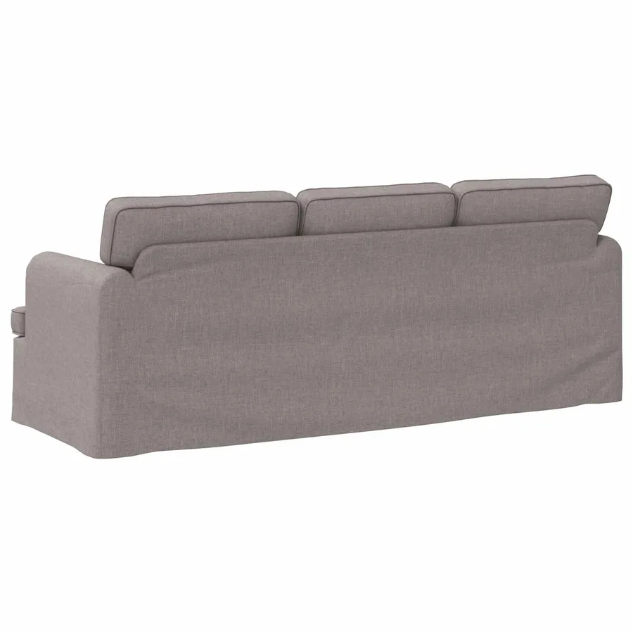 Canapé Taupe 201 x 80 x 85 cm tissu - 6