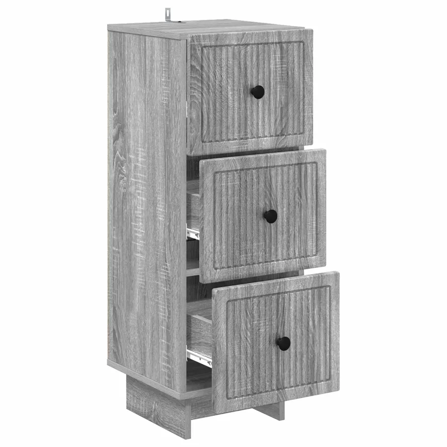 Armoire à tiroirs Sonoma gris 33 x 34,5 x 90 cm - 5